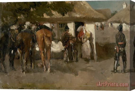 George Hendrik Breitner Billeting The Troops Stretched Canvas Print / Canvas Art