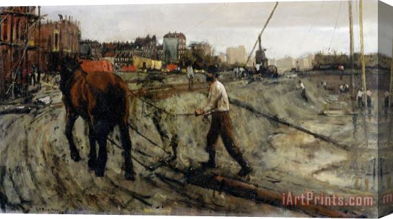 George Hendrik Breitner Building Site Stretched Canvas Painting / Canvas Art