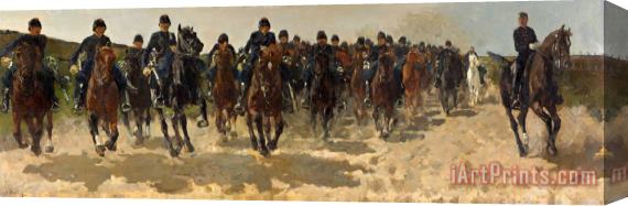 George Hendrik Breitner Cavalry Stretched Canvas Painting / Canvas Art