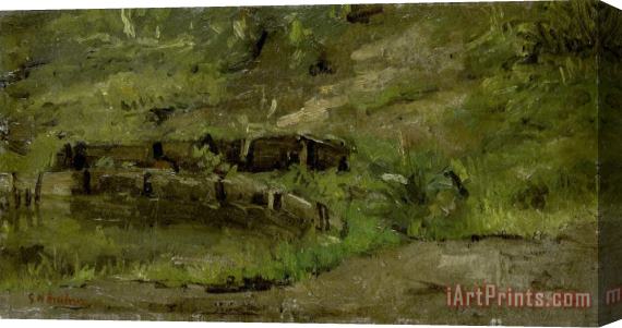 George Hendrik Breitner Meadow Landscape Stretched Canvas Print / Canvas Art