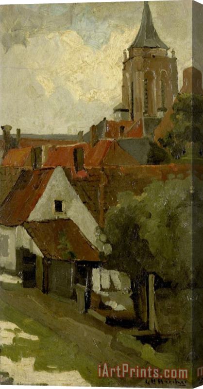 George Hendrik Breitner The Tower of Gorkum Stretched Canvas Painting / Canvas Art