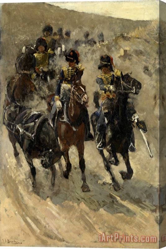George Hendrik Breitner The Yellow Riders Stretched Canvas Print / Canvas Art
