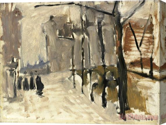 George Hendrik Breitner View in The Hague (?) Stretched Canvas Print / Canvas Art