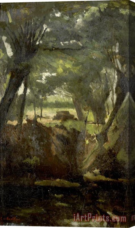 George Hendrik Breitner View in The Woods Stretched Canvas Print / Canvas Art