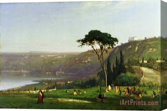George Inness Lake Albano Stretched Canvas Print / Canvas Art