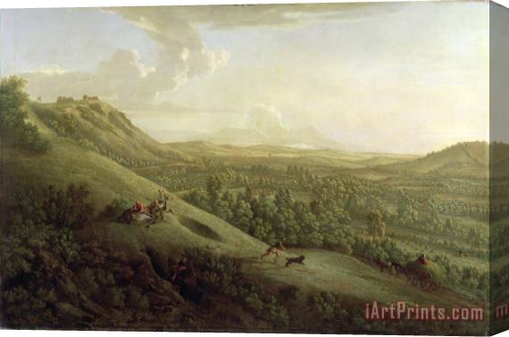 George Lambert A View of Boxhill - Surrey Stretched Canvas Print / Canvas Art