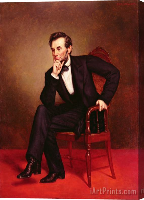 George Peter Alexander Healy Portrait of Abraham Lincoln Stretched Canvas Print / Canvas Art