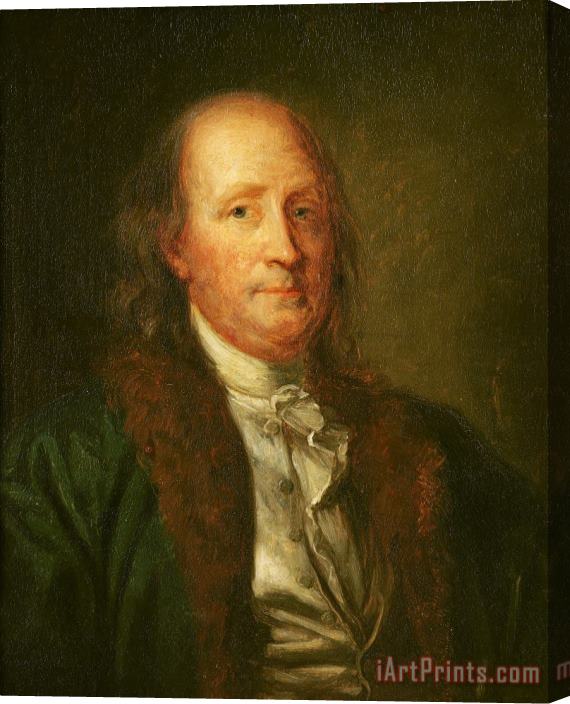 George Peter Alexander Healy Portrait of Benjamin Franklin Stretched Canvas Painting / Canvas Art