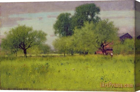 George Snr Inness Apple Orchard Stretched Canvas Print / Canvas Art