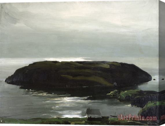 George Wesley Bellows An Island in The Sea Stretched Canvas Painting / Canvas Art