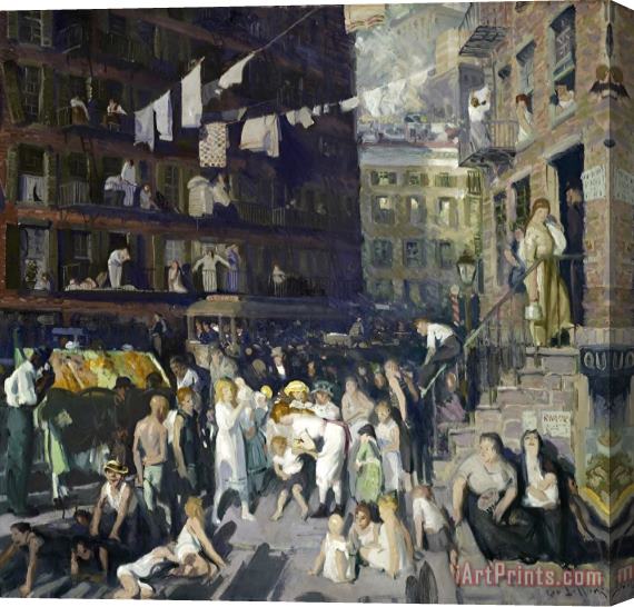 George Wesley Bellows Cliff Dwellers Stretched Canvas Painting / Canvas Art