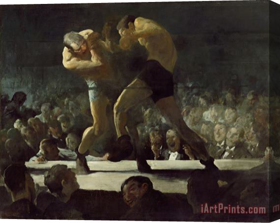 George Wesley Bellows Club Night Stretched Canvas Painting / Canvas Art