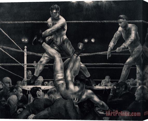 George Wesley Bellows Dempsey And Firpo Stretched Canvas Print / Canvas Art