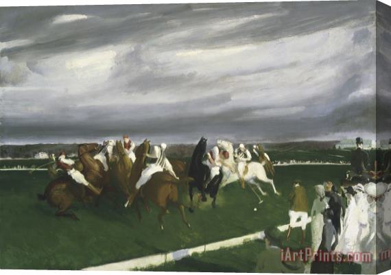 George Wesley Bellows Polo at Lakewood Stretched Canvas Painting / Canvas Art