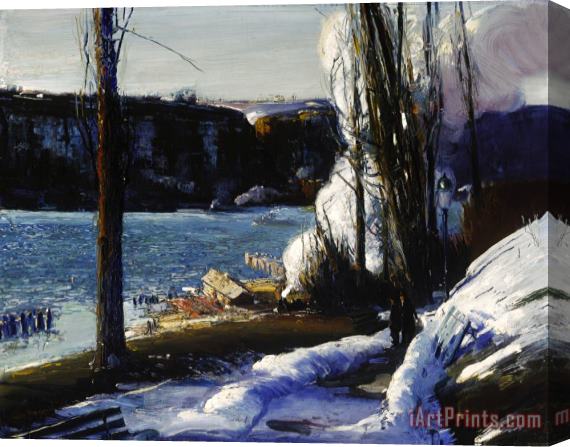 George Wesley Bellows The Palisades Stretched Canvas Print / Canvas Art