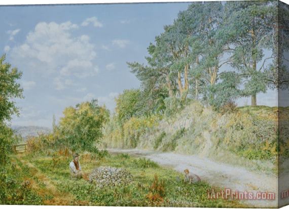 George William Mote The Stonebreaker Stretched Canvas Print / Canvas Art