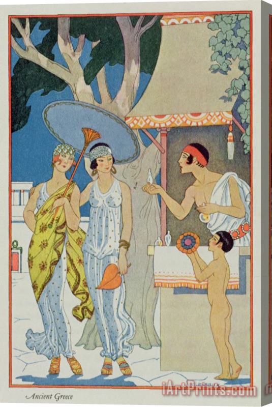 Georges Barbier Ancient Greece Stretched Canvas Print / Canvas Art