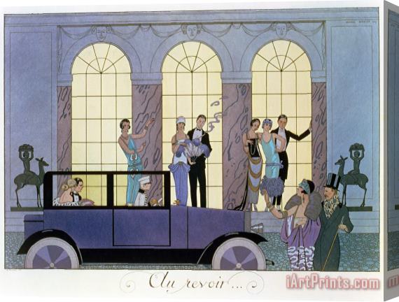 Georges Barbier Farewell Stretched Canvas Painting / Canvas Art
