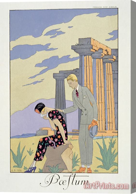 Georges Barbier Paestum Stretched Canvas Painting / Canvas Art