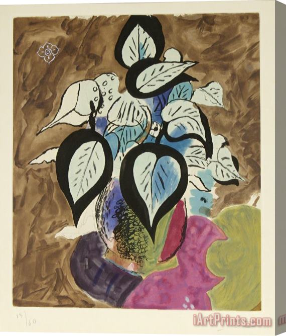 Georges Braque Feuillage En Couleur, 1956 Stretched Canvas Print / Canvas Art