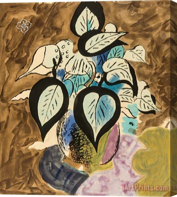 Georges Braque Feuillage En Couleurs (vallier 105), 1956 Stretched Canvas Print / Canvas Art