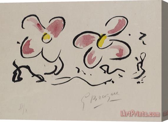Georges Braque Si Je Mourais La Bas Stretched Canvas Painting / Canvas Art