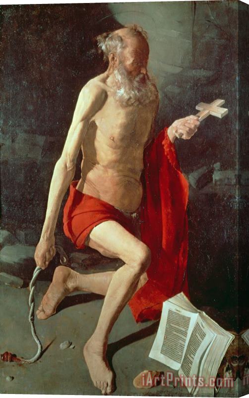 Georges de la Tour Saint Jerome Stretched Canvas Painting / Canvas Art