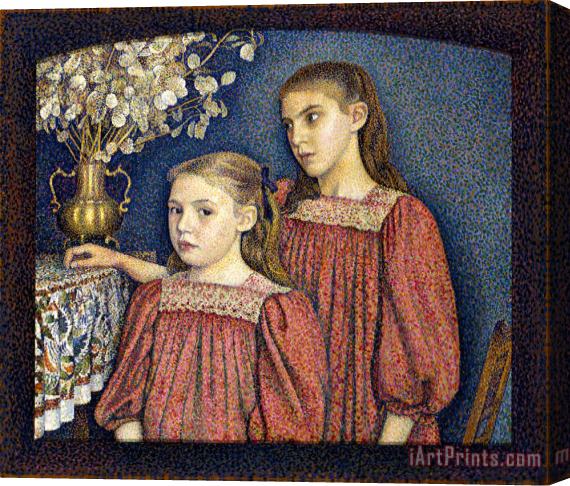 Georges Lemmen The Two Sisters Or The Serruys Sisters Stretched Canvas Print / Canvas Art