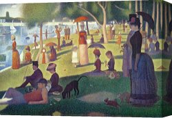 East Hamptonlong Island Sand Dunes Canvas Prints - Sunday Afternoon on the Island of La Grande Jatte by Georges Pierre Seurat