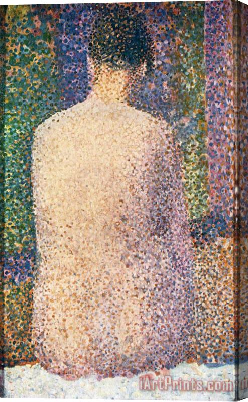Georges Seurat Model From The Back 1886 Stretched Canvas Print / Canvas Art