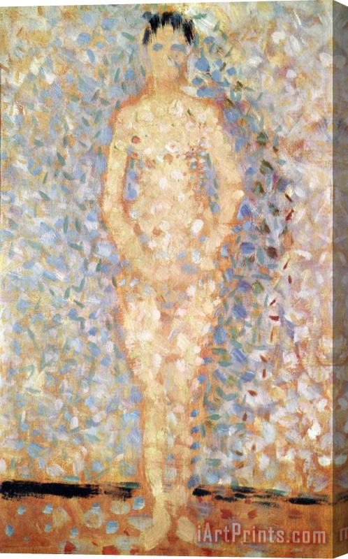 Georges Seurat Poseur Standing Front View Study for Les Poseuses 1887 Stretched Canvas Painting / Canvas Art