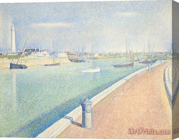 Georges Seurat The Channel of Gravelines, Petit Fort Philippe Stretched Canvas Painting / Canvas Art