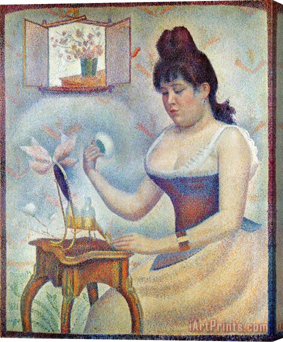Georges Seurat Young Woman Powdering Herself 1890 Stretched Canvas Print / Canvas Art