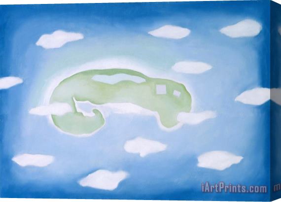 Georgia O'keeffe An Island with Clouds, 1962 Stretched Canvas Painting / Canvas Art