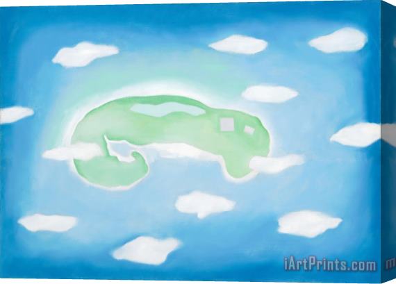 Georgia O'keeffe An Island with Clouds, 1962 Stretched Canvas Painting / Canvas Art