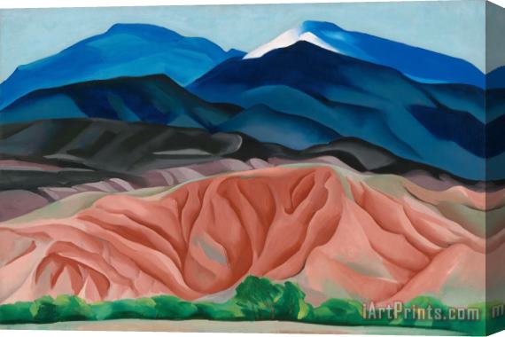 Georgia O'keeffe Black Mesa Landscape New Mexico Out Back of Mary's II Stretched Canvas Painting / Canvas Art