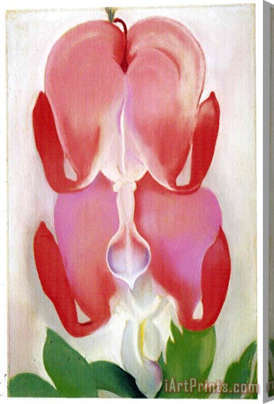 Georgia O'keeffe Bleeding Heart Stretched Canvas Painting / Canvas Art