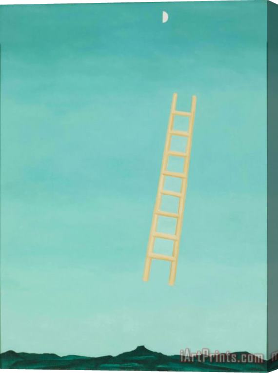 Georgia O'keeffe Ladder to The Moon Stretched Canvas Painting / Canvas Art