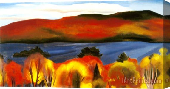 Georgia O'keeffe Lake George Autumn Stretched Canvas Print / Canvas Art