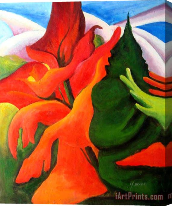 Georgia O'keeffe Melting Volcano Stretched Canvas Print / Canvas Art