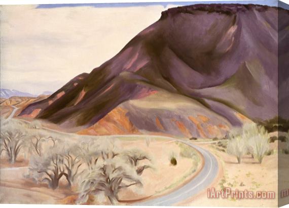 Georgia O'keeffe Mesa And Road East, 1952 Stretched Canvas Painting / Canvas Art