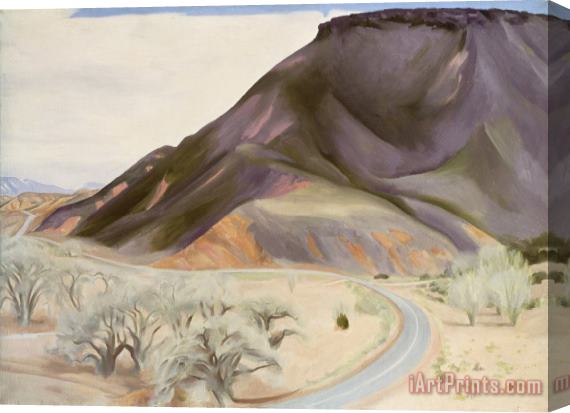 Georgia O'Keeffe Mesa And Road East Stretched Canvas Print / Canvas Art