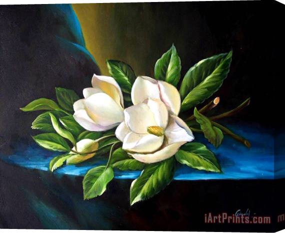 Georgia O'keeffe Modern Flowers Stretched Canvas Painting / Canvas Art