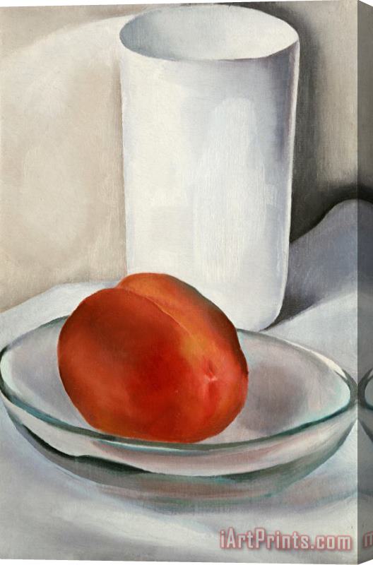 Georgia O'keeffe Peach And Glass, 1927 Stretched Canvas Painting / Canvas Art