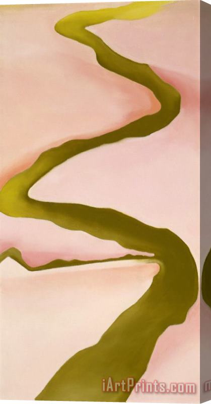 Georgia O'keeffe Pink & Green, 1960 Stretched Canvas Print / Canvas Art