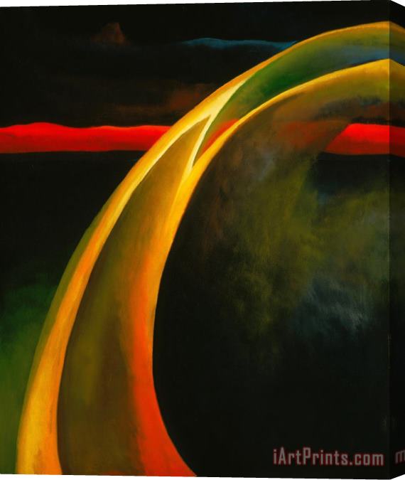 Georgia O'keeffe Red And Orange Streak, 1919 Stretched Canvas Painting / Canvas Art