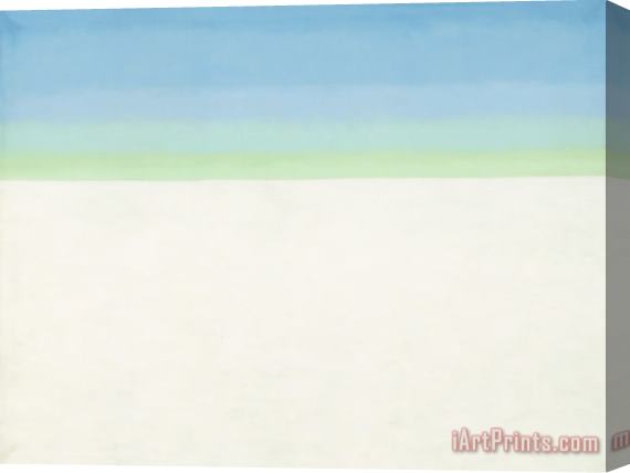 Georgia O'Keeffe Sky with Flat White Cloud Stretched Canvas Print / Canvas Art
