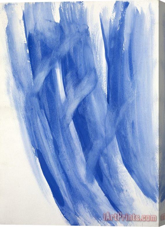 Georgia O'keeffe Untitled (abstraction Blue Lines Ii), 1970s Stretched Canvas Painting / Canvas Art