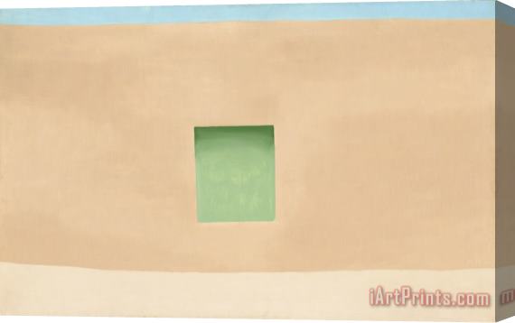 Georgia O'keeffe Wall with Green Door, 1953 Stretched Canvas Print / Canvas Art
