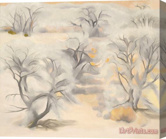 Georgia O'keeffe Winter Trees, Abiquiu, Iii, 1950 Stretched Canvas Print / Canvas Art